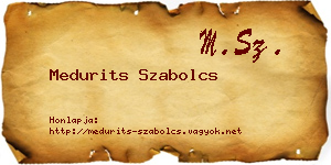 Medurits Szabolcs névjegykártya